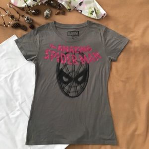 Marvel the Amazing Spider-Man Grey T-shirt Size XL